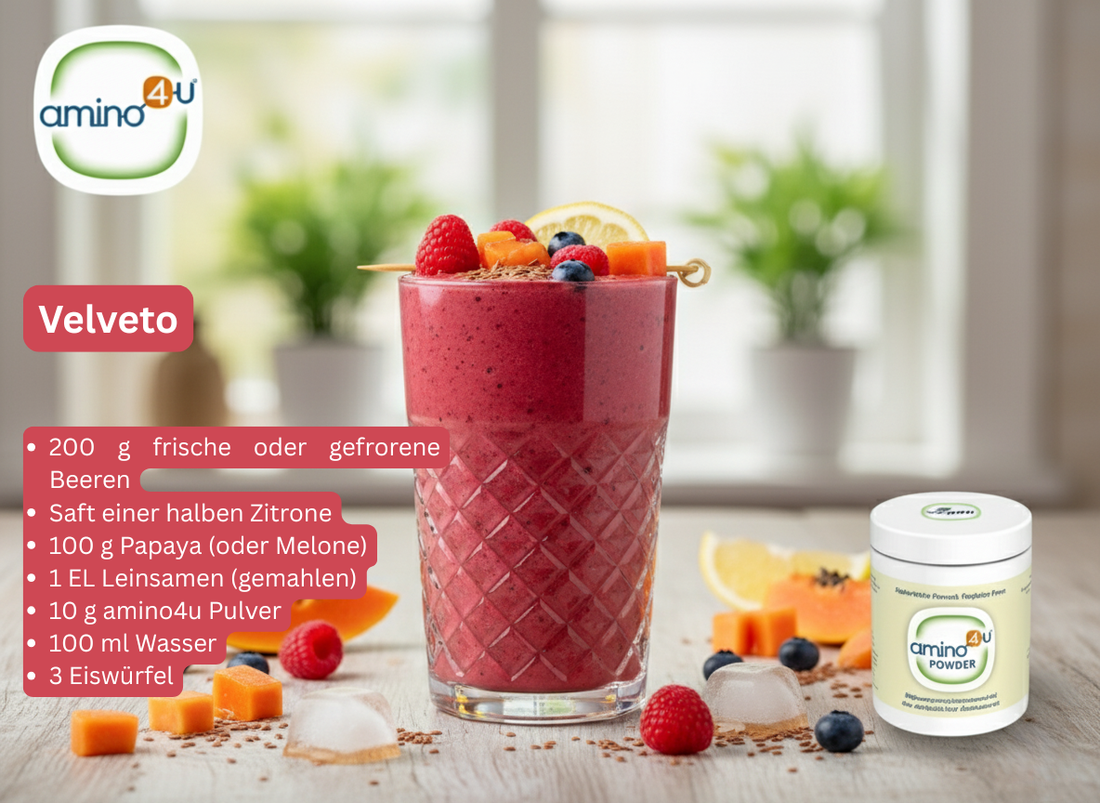 VELVETO - süß-saurer Fruchtshake mit wichtigen Antioxidantien & Vitaminen