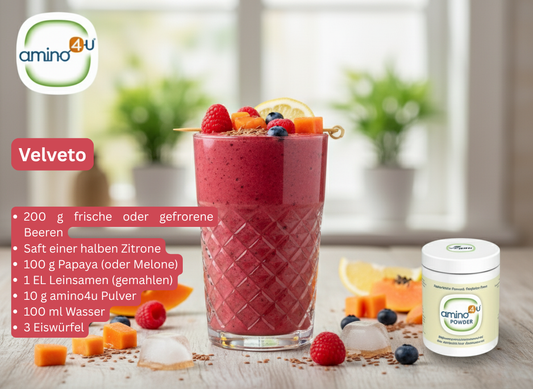 VELVETO - süß-saurer Fruchtshake mit wichtigen Antioxidantien & Vitaminen