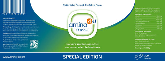 amino4u CLASSIC 300 gr Presslinge - Big Box