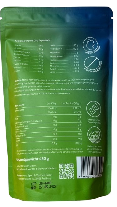 Kollagen 450gr Standbeutel