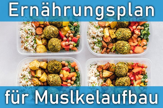 Ernährungsplan für Muskelaufbau - Darstellung