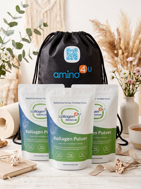 3x Collagen im Herbstangebot im Bundle mit Rucksack