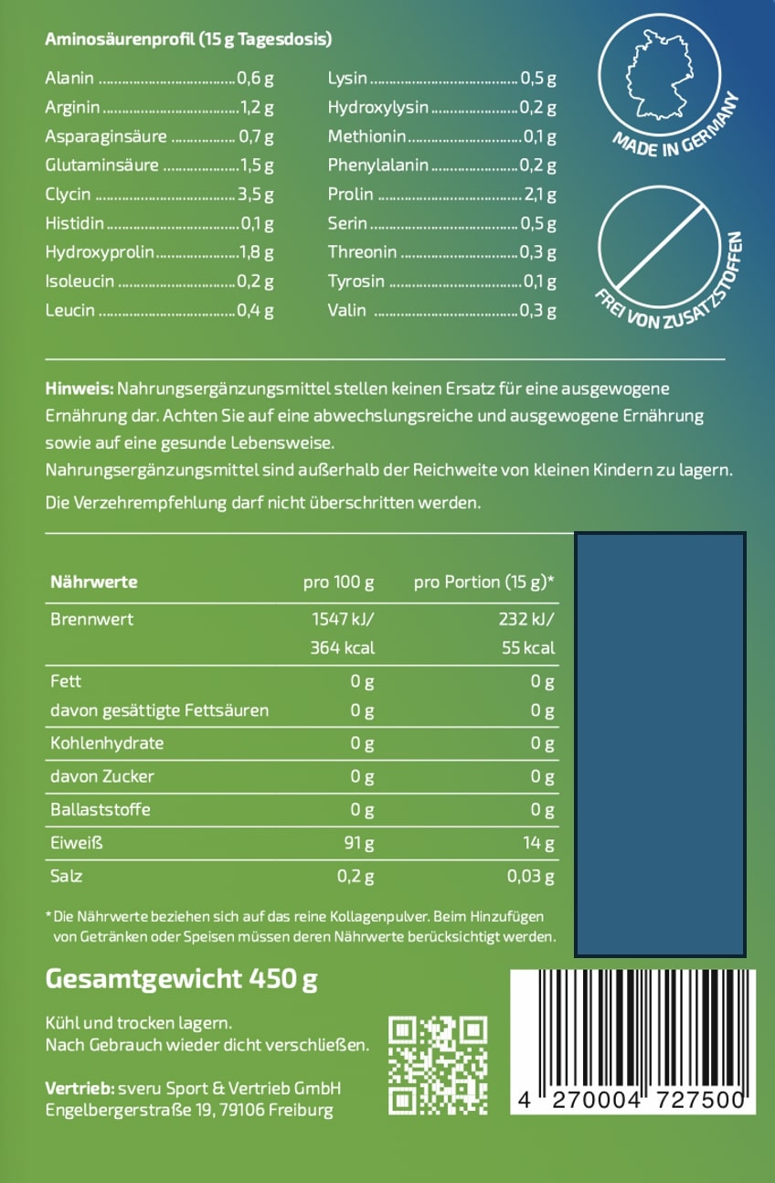 Kollagen 450gr Standbeutel